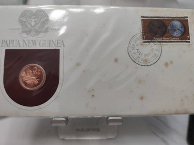 燕姐第52场拍卖 1975年巴布亚新几内亚2托伊邮币封