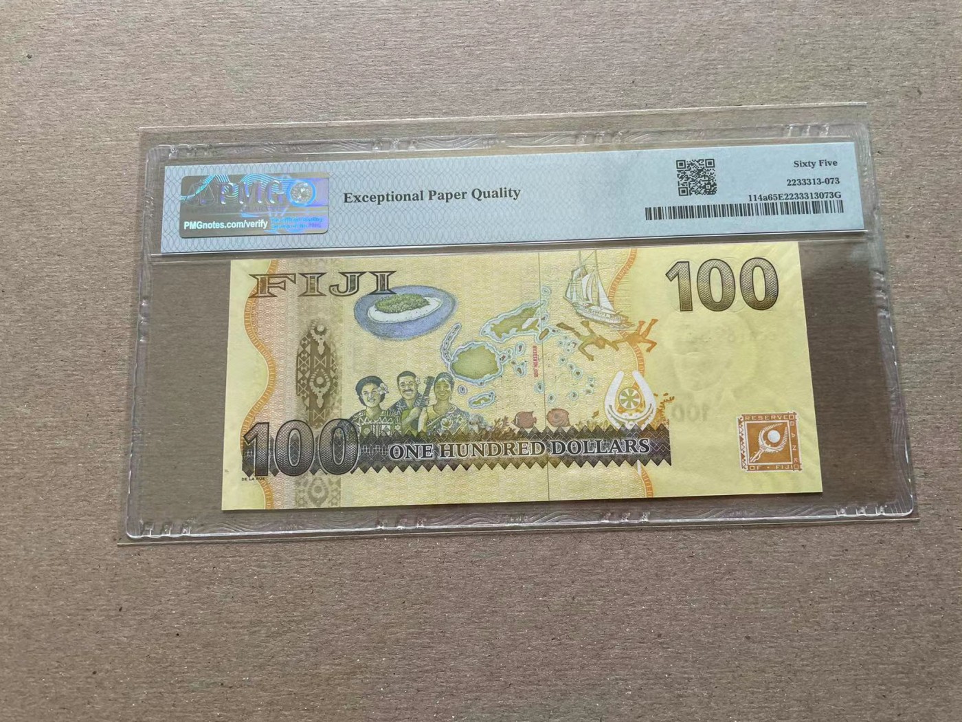 【Blue Auction】✨世界纸币精拍第352期——莫总专场XXVI 斐济 2007年100元 PMG65EPQ 女王