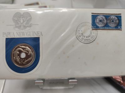 燕姐第52场拍卖 1975年巴布亚新几内亚一基纳邮币封