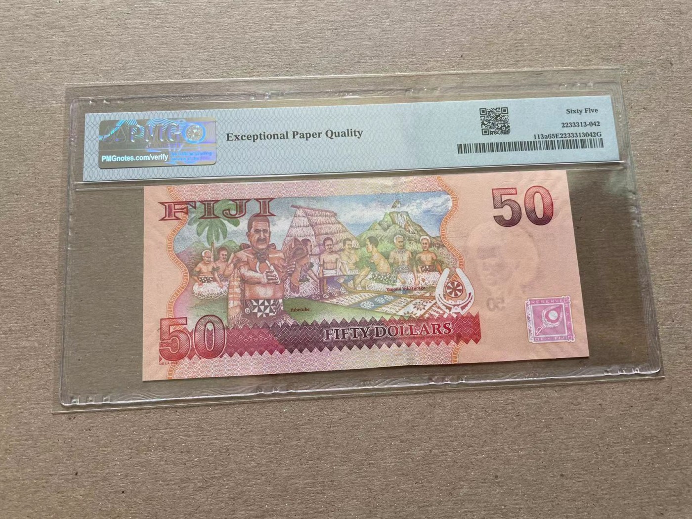 【Blue Auction】✨世界纸币精拍第352期——莫总专场XXVI 斐济 2007年50元 PMG65EPQ 女王
