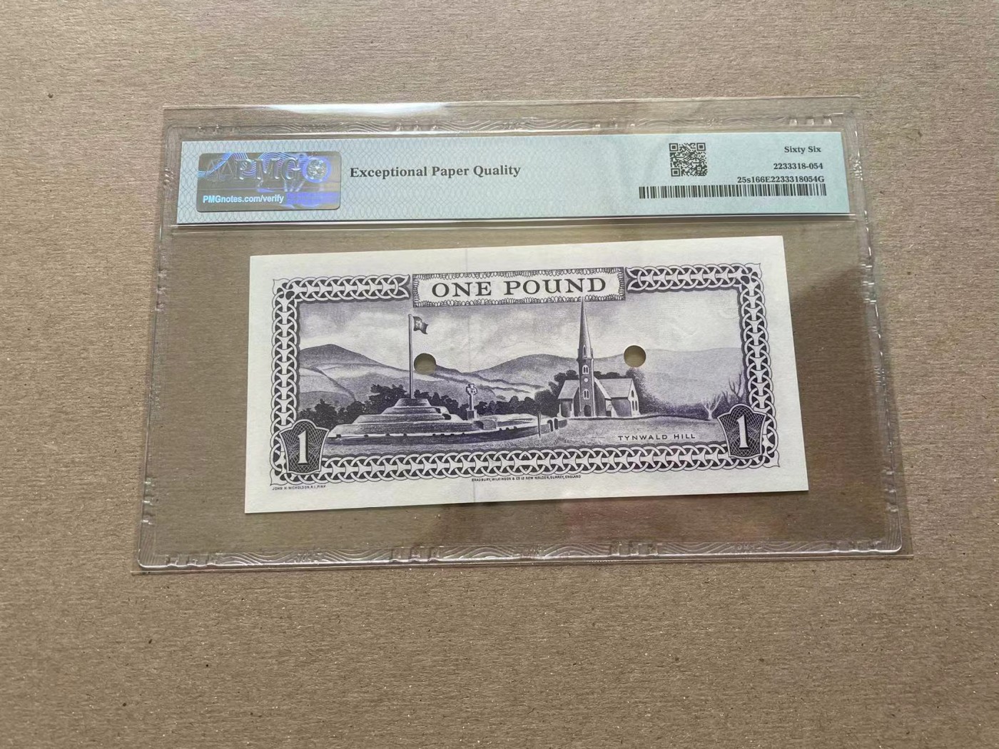 【Blue Auction】✨世界纸币精拍第352期——莫总专场XXVI 【仅发行150张】马恩岛 1961年1镑 戎装女王 样钞少见 PMG66EPQ  