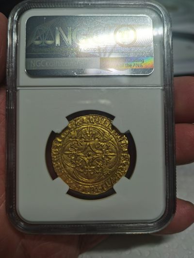 NGC-MS63法国中世纪1380-1422年查理六世大埃居金币