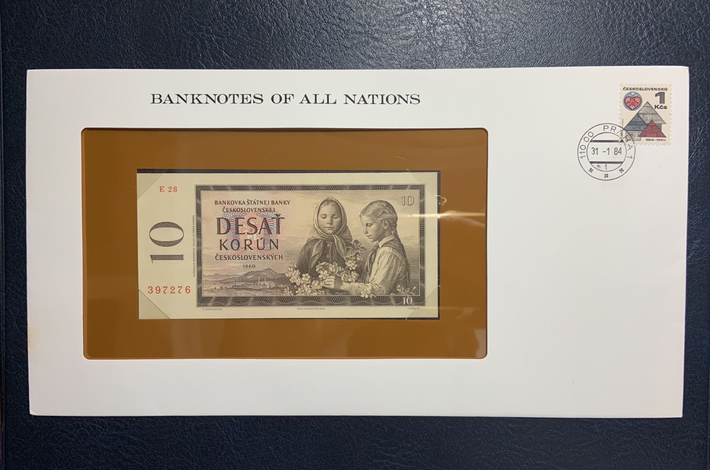 收藏联盟Quantum Auction 第278期拍卖  捷克斯洛伐克1960年10克朗富兰克林邮币封 品相UNC