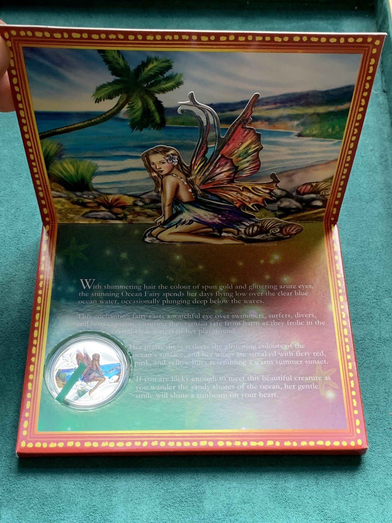 《竞宝斋》第186场-周日，周一 2场 (全场包邮) 图瓦卢2016年美人鱼50分彩色精制银币