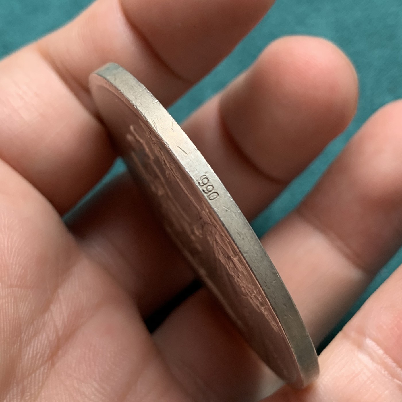 《竞宝斋》第186场-周日，周一 2场 (全场包邮) 19世纪德国巴伐利亚慕尼黑工业协会大银章 49.8克 50mm 990银