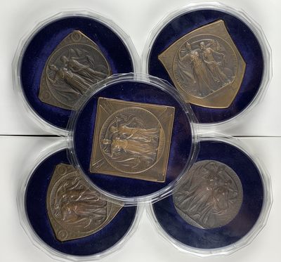 掌中浮雕-藏着的欧洲第006场 - 1904年美国圣路易斯世博会5枚