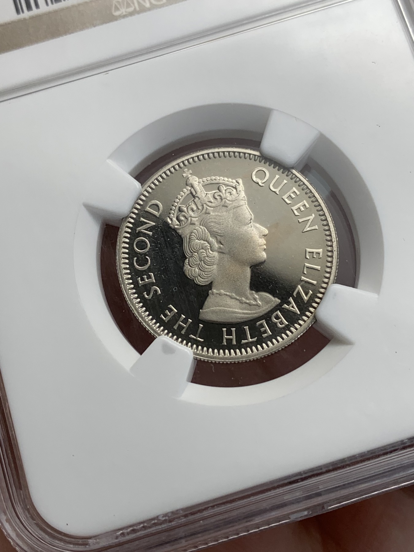 《竞宝斋》第186场-周日，周一 2场 (全场包邮) NGC-PF69UC英属东加勒比-精制女王-50 cent