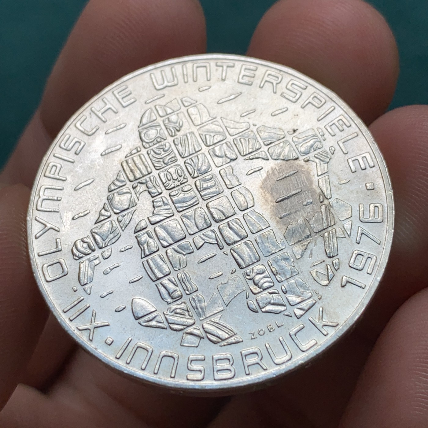 《竞宝斋》第186场-周日，周一 2场 (全场包邮) 奥地利 1976年 因斯布鲁克 奥运纪念 100先令大银币