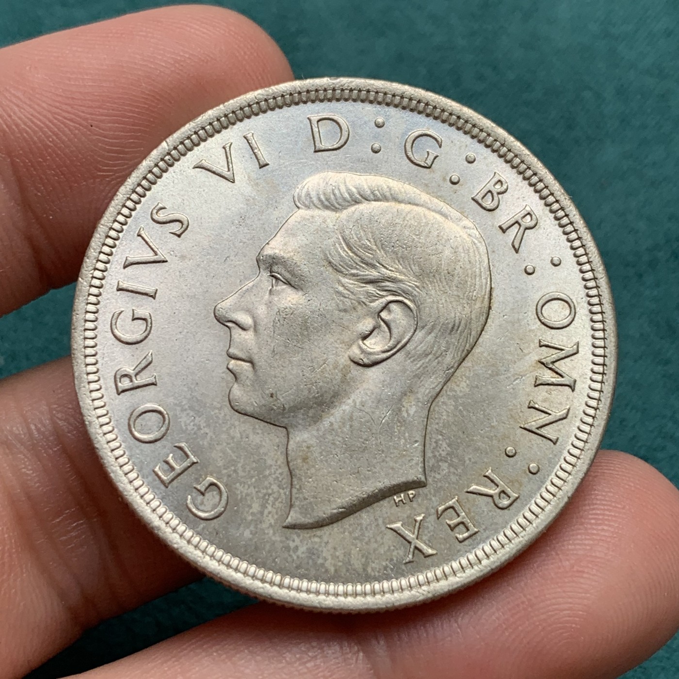 《竞宝斋》第186场-周日，周一 2场 (全场包邮) 英国 1937年 乔治六世 登基纪念 1克朗 大银币 细节光度都不错