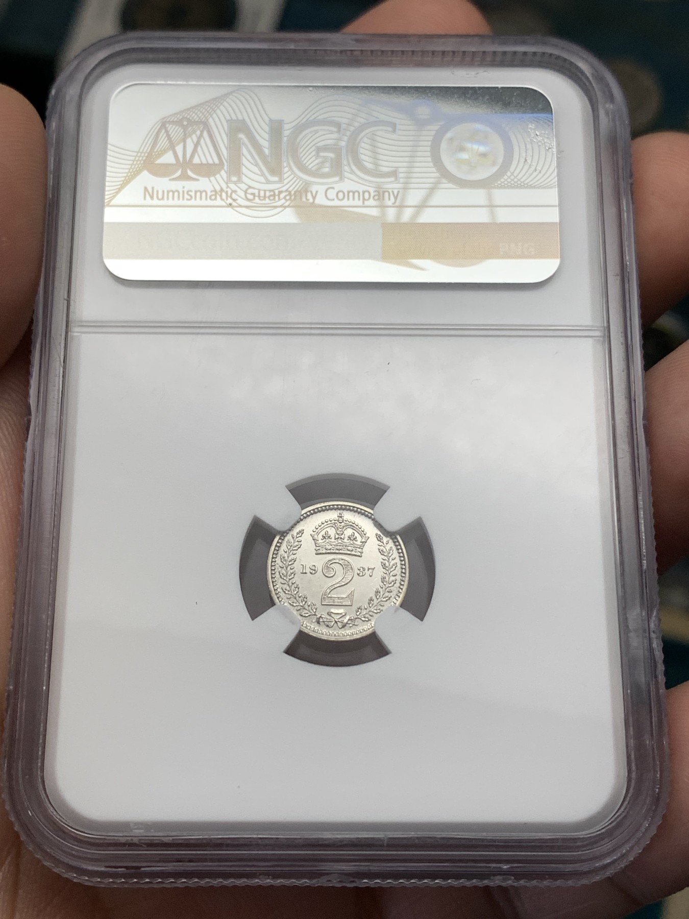 《竞宝斋》第186场-周日，周一 2场 (全场包邮) NGC PF66 英国1937年乔治六世精制濯足银币一套 高等级分数