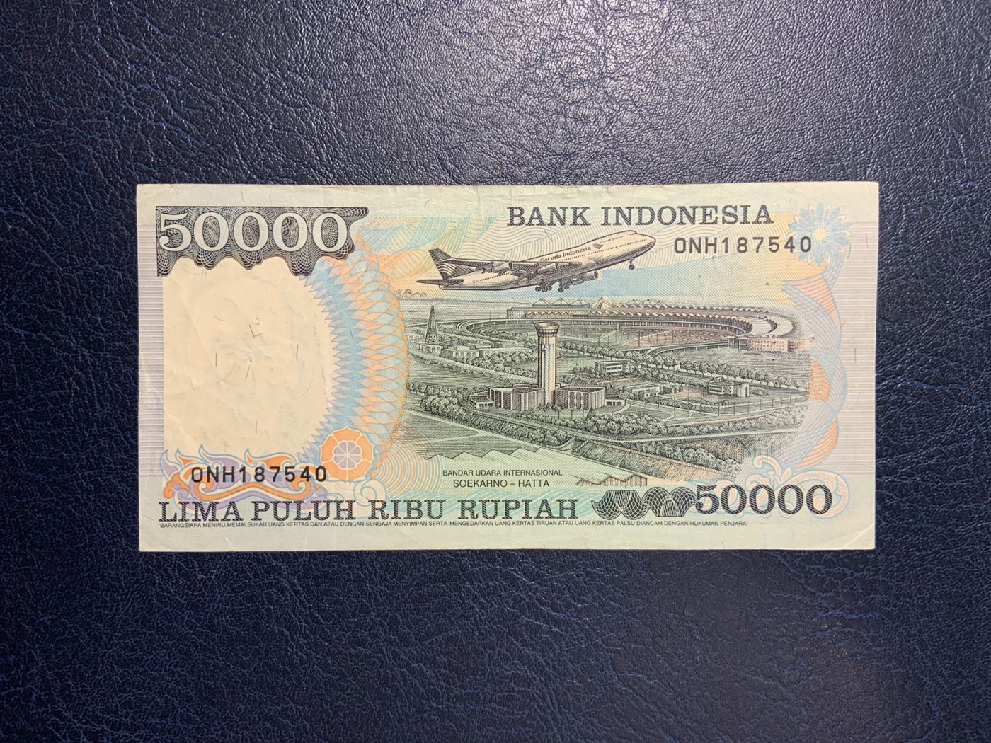 收藏联盟Quantum Auction 第278期拍卖  印度尼西亚1995年50000卢比 品相如图 有针孔