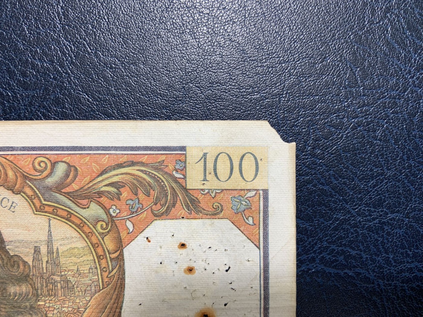 收藏联盟Quantum Auction 第278期拍卖  法国1968年100法郎 品相如图 全程倒置号