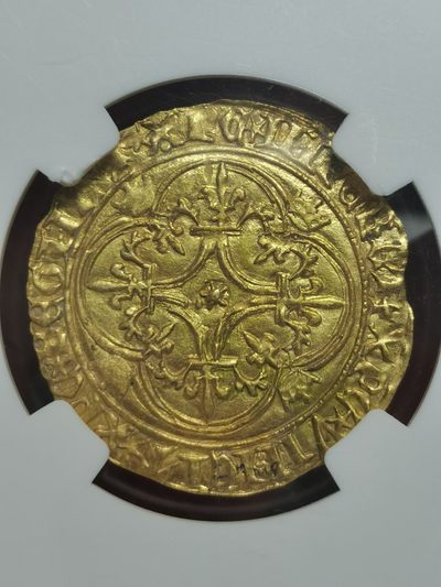 NGC-MS63法国中世纪1380-1422年查理六世大埃居金币