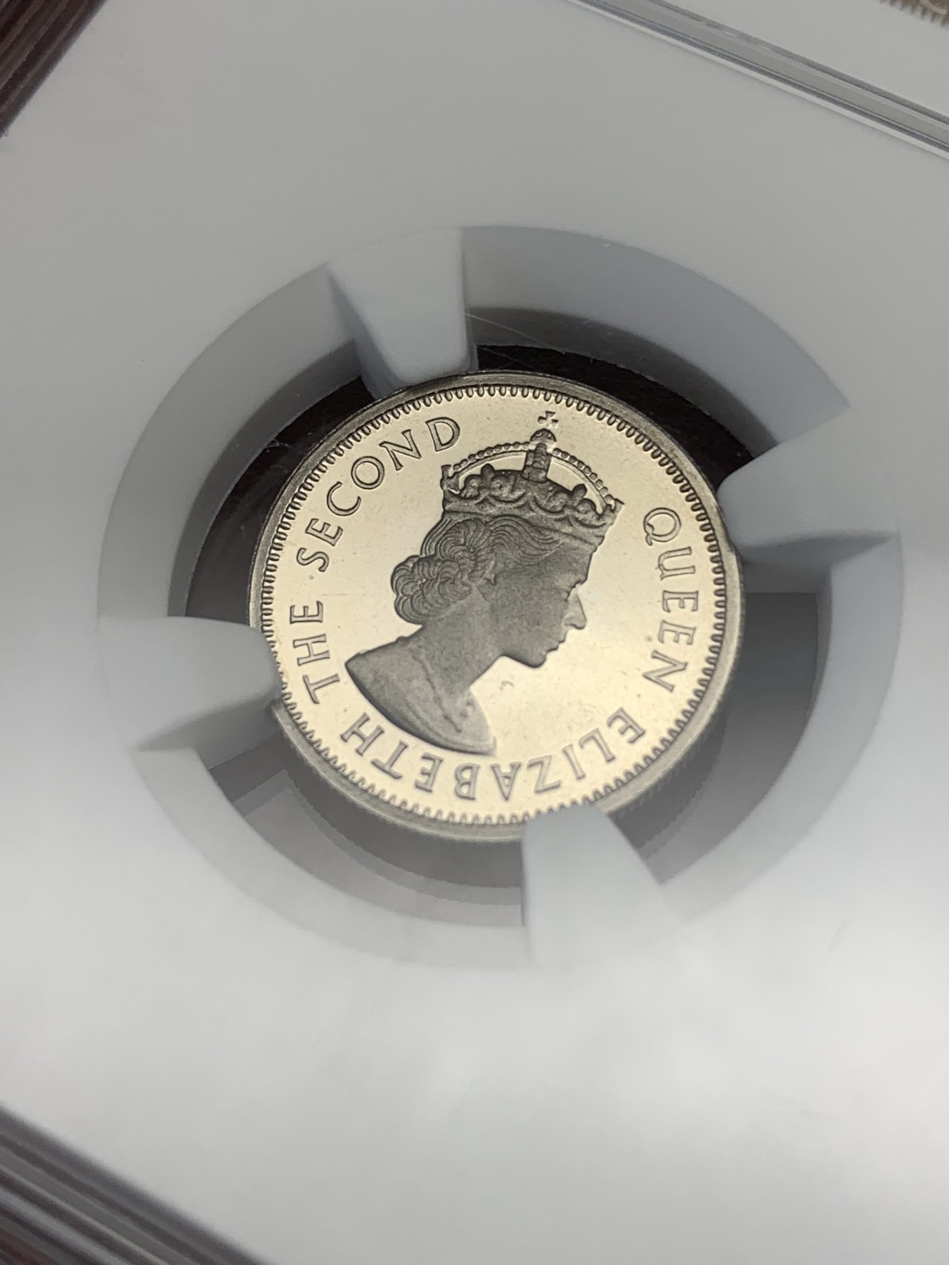 《竞宝斋》第186场-周日，周一 2场 (全场包邮) NGC-PF69UC英属东加勒比-精制女王-10 cent