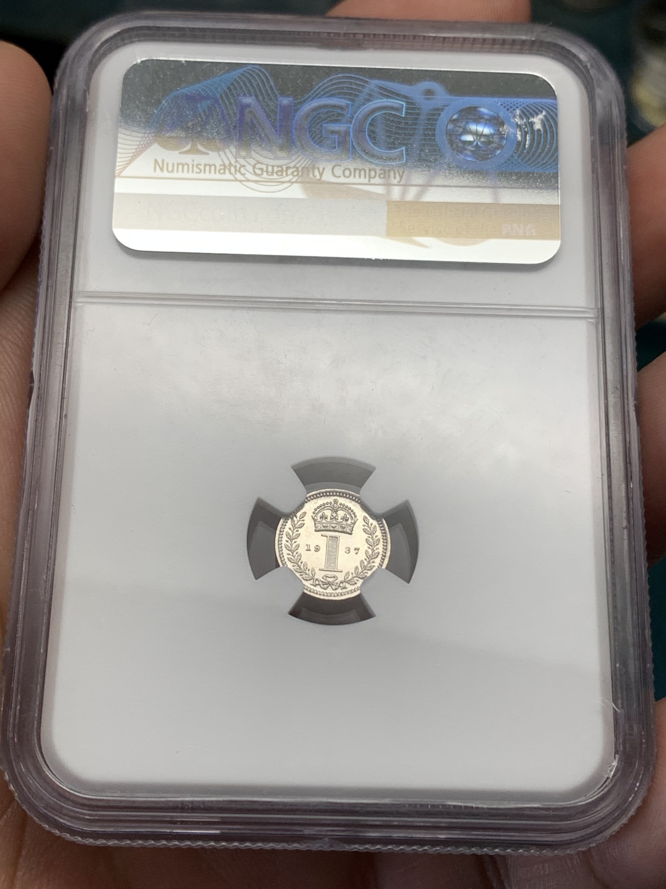 《竞宝斋》第186场-周日，周一 2场 (全场包邮) NGC PF66 英国1937年乔治六世精制濯足银币一套 高等级分数