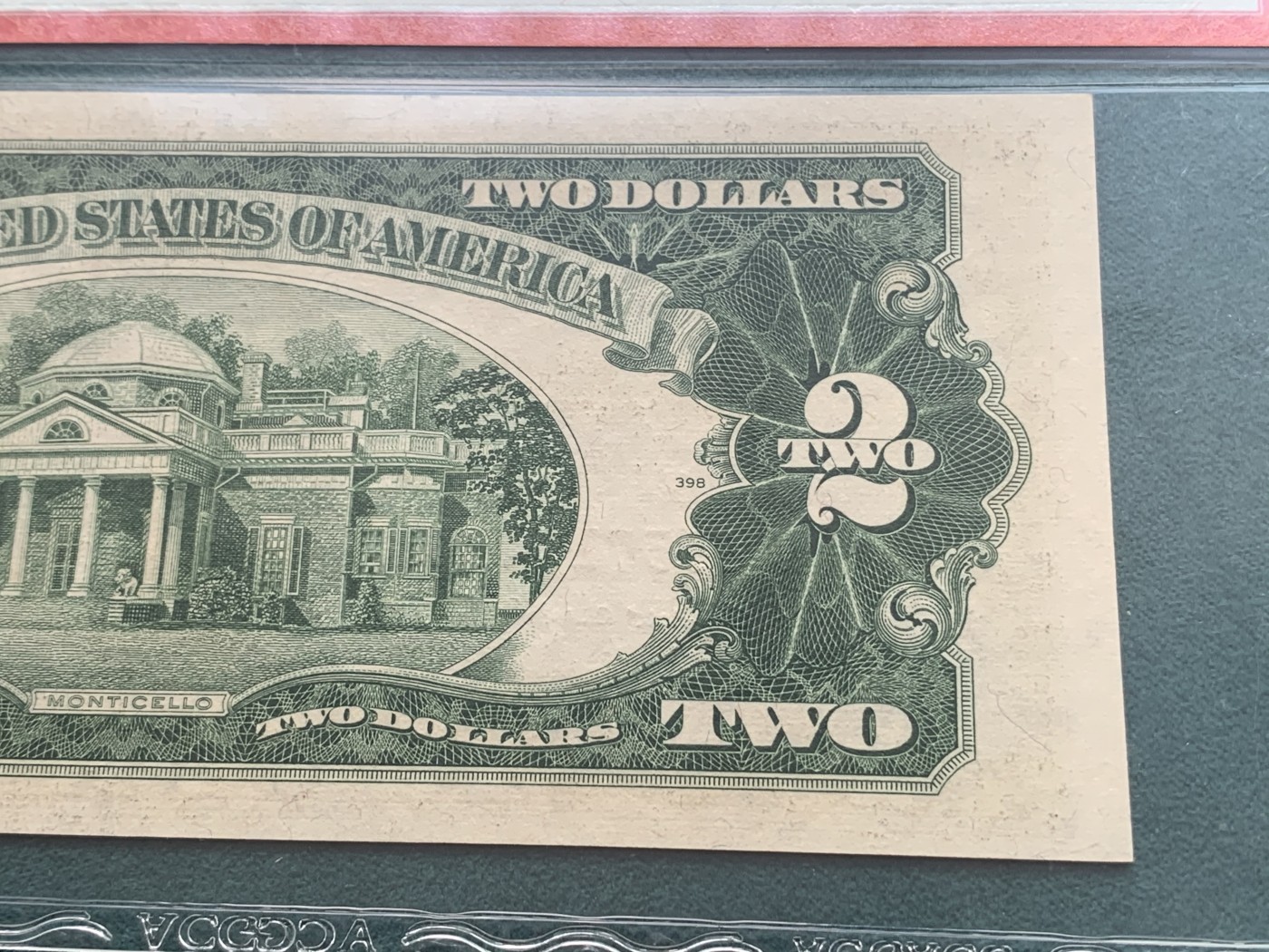 《竞宝斋》第186场-周日，周一 2场 (全场包邮) 1953年2美元B版 红库印 AA冠号 爱藏64