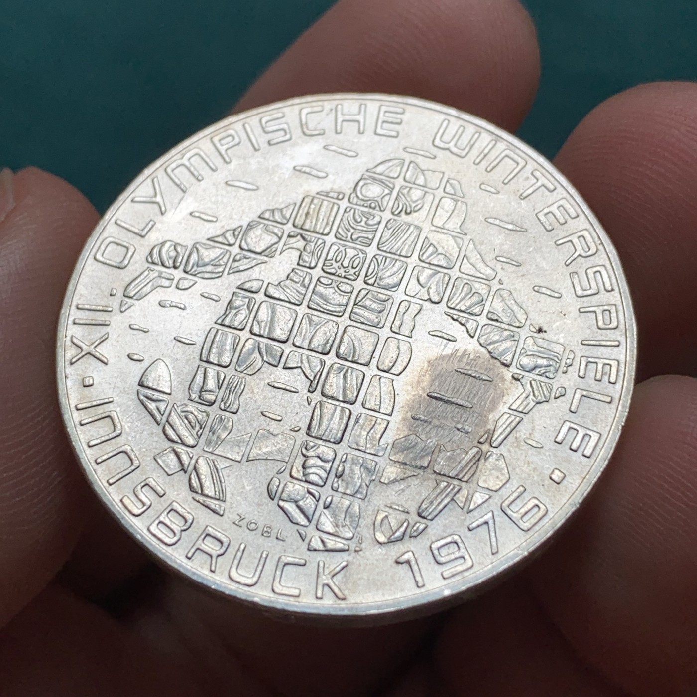 《竞宝斋》第186场-周日，周一 2场 (全场包邮) 奥地利 1976年 因斯布鲁克 奥运纪念 100先令大银币