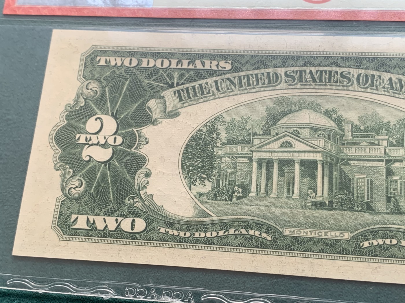 《竞宝斋》第186场-周日，周一 2场 (全场包邮) 1953年2美元B版 红库印 AA冠号 爱藏64