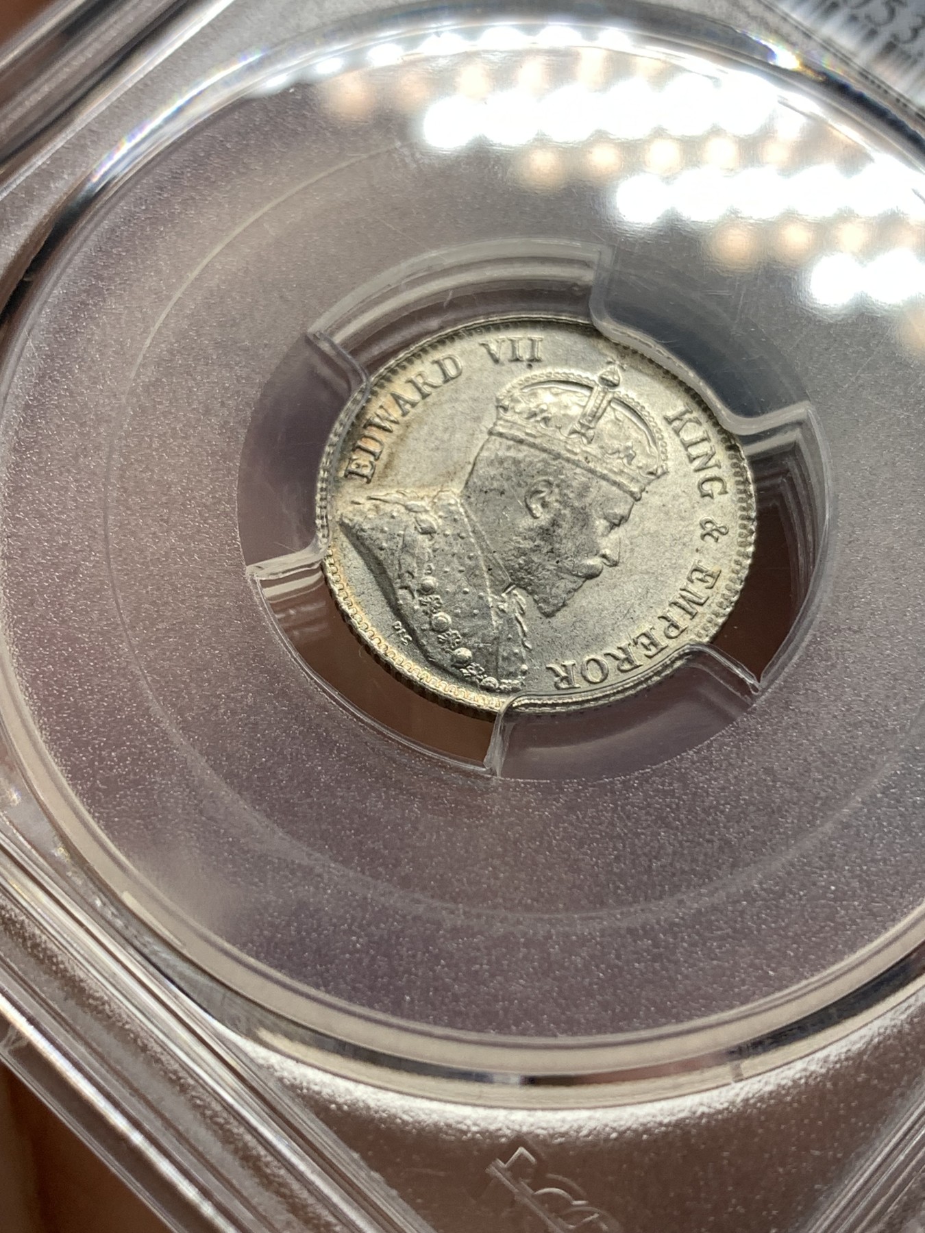 《竞宝斋》第186场-周日，周一 2场 (全场包邮) PCGS MS64 1904年 中国 香港 爱七1毫银币 高分状态好
