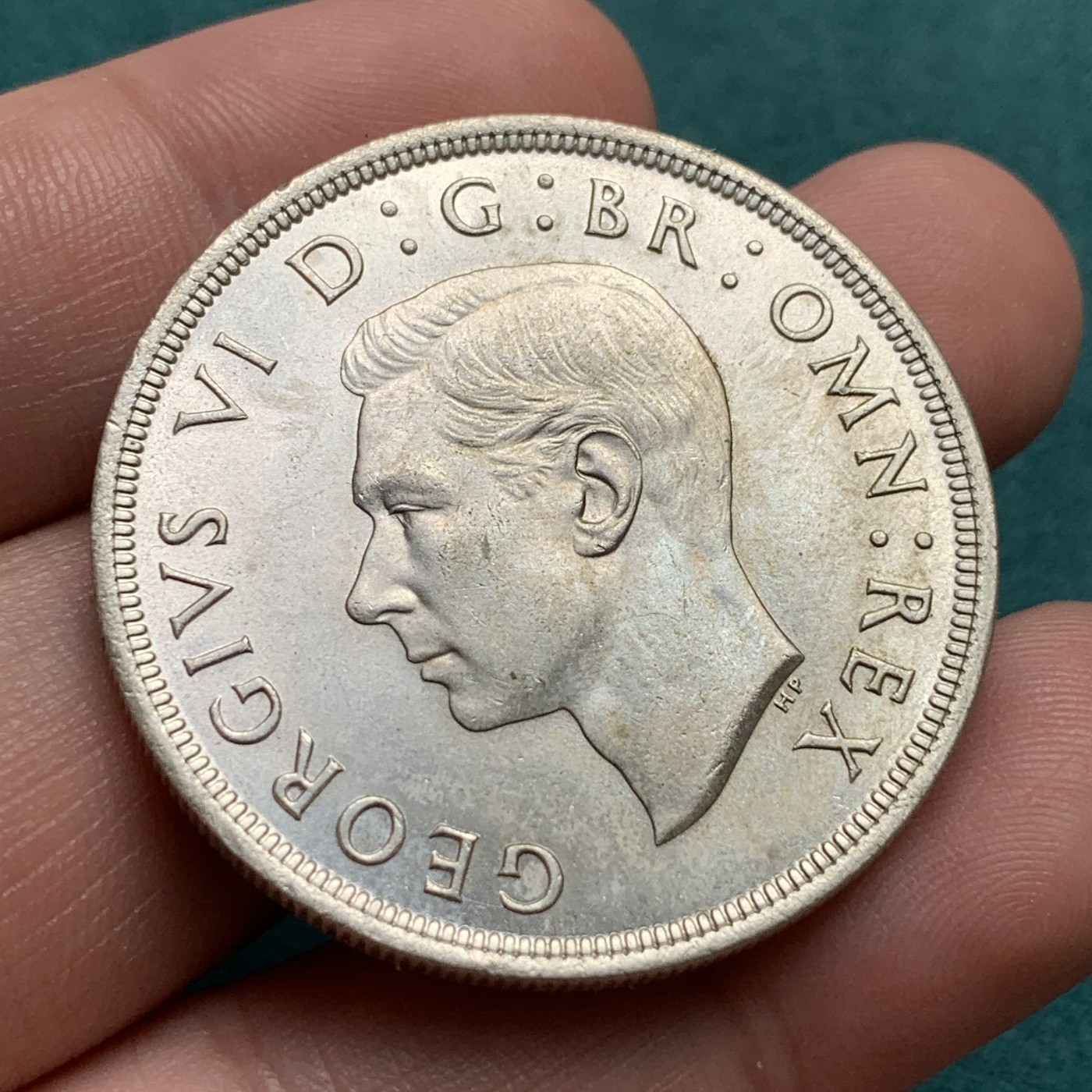 《竞宝斋》第186场-周日，周一 2场 (全场包邮) 英国 1937年 乔治六世 登基纪念 1克朗 大银币 细节光度都不错