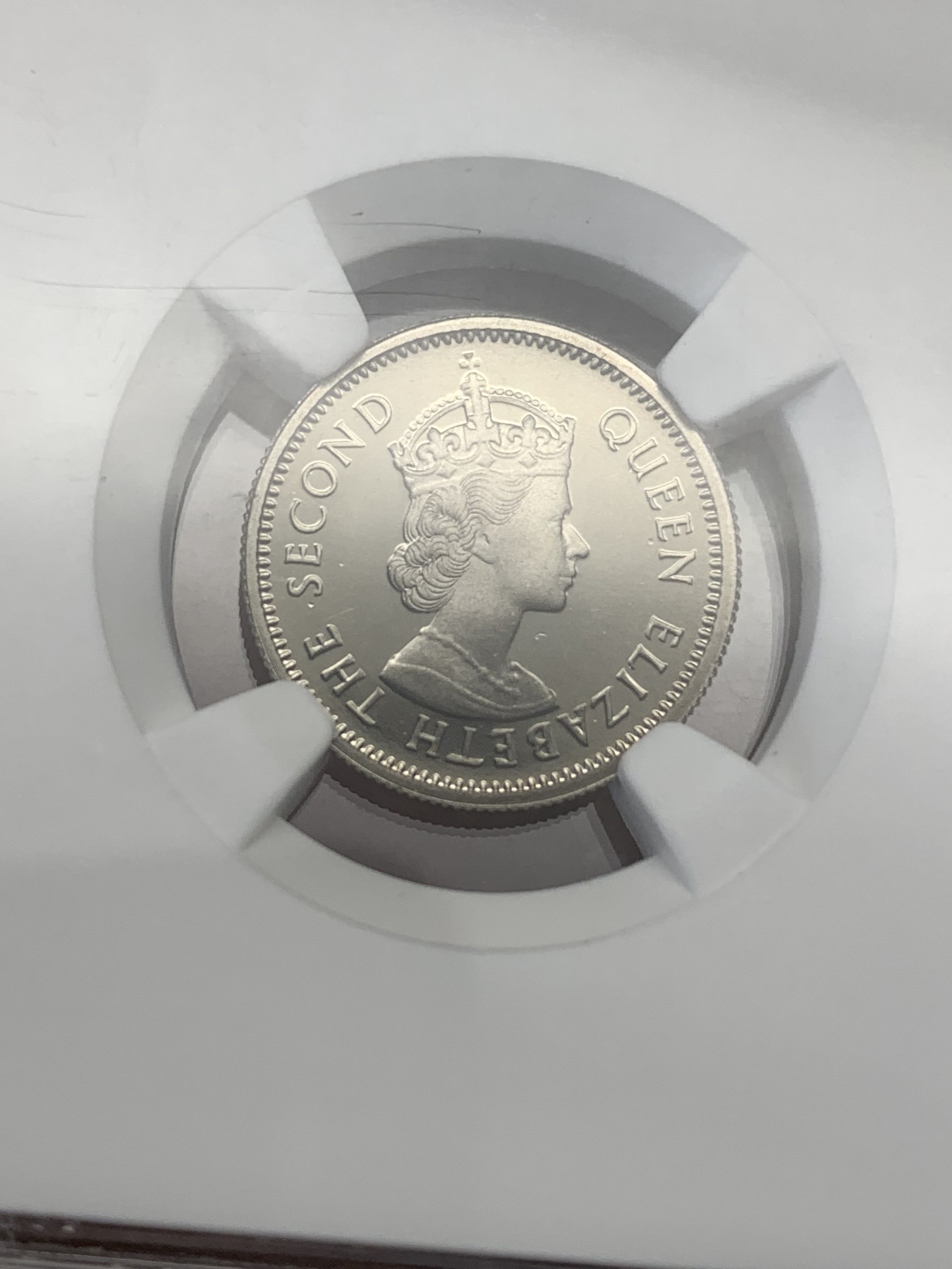 《竞宝斋》第186场-周日，周一 2场 (全场包邮) NGC-PF69UC英属东加勒比-精制女王-10 cent