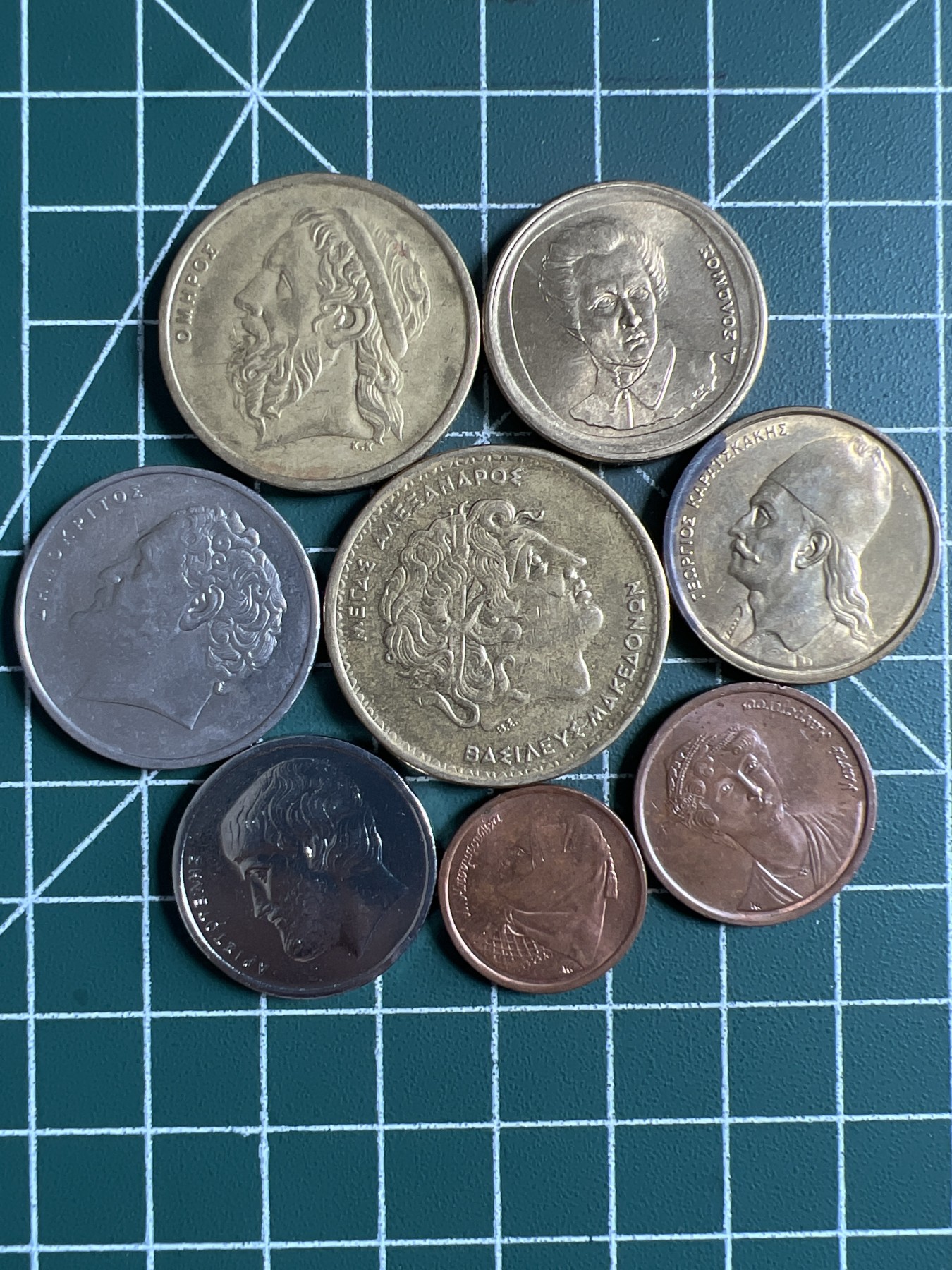 泡泡堂第371期  硬币专场 （无押金，捡漏，全场20包邮，偏远地区除外，接收代拍业务） 希腊一套八枚