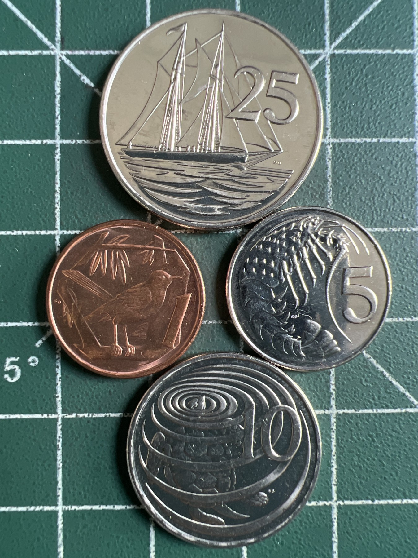 泡泡堂第371期  硬币专场 （无押金，捡漏，全场20包邮，偏远地区除外，接收代拍业务） 英属开曼群岛四枚