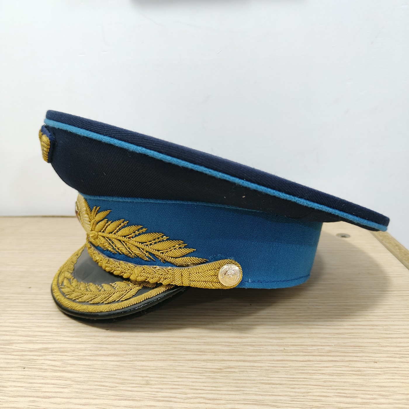 全场0元起拍 第79期 咸鱼国勋章拍卖专场 8月6日（周日）下午6：00开始 68年产 苏联58式末期空军将官礼服帽 头围60CM