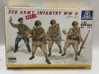零元拍： 1/35 绝版 意大利 苏联红军 拼装模型，全新无拆 - 零元拍： 1/35 绝版 意大利 苏联红军 拼装模型，全新无拆