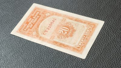 每日随心十拍007 <祼币场> 中国农民银行贰角，叶签版  流通好品 稀缺品种 CY210541