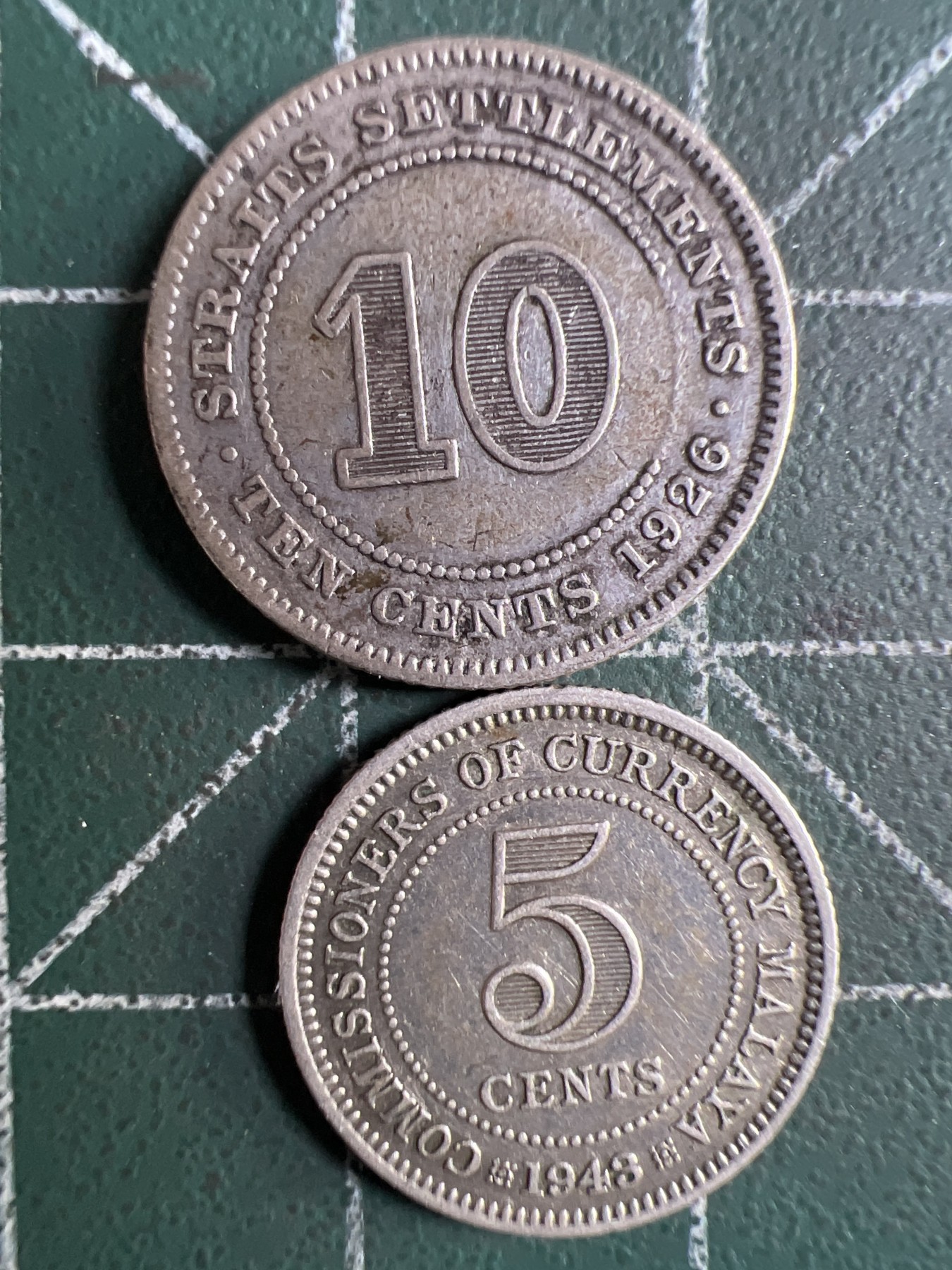 泡泡堂第371期  硬币专场 （无押金，捡漏，全场20包邮，偏远地区除外，接收代拍业务） 英属海峡银币两枚