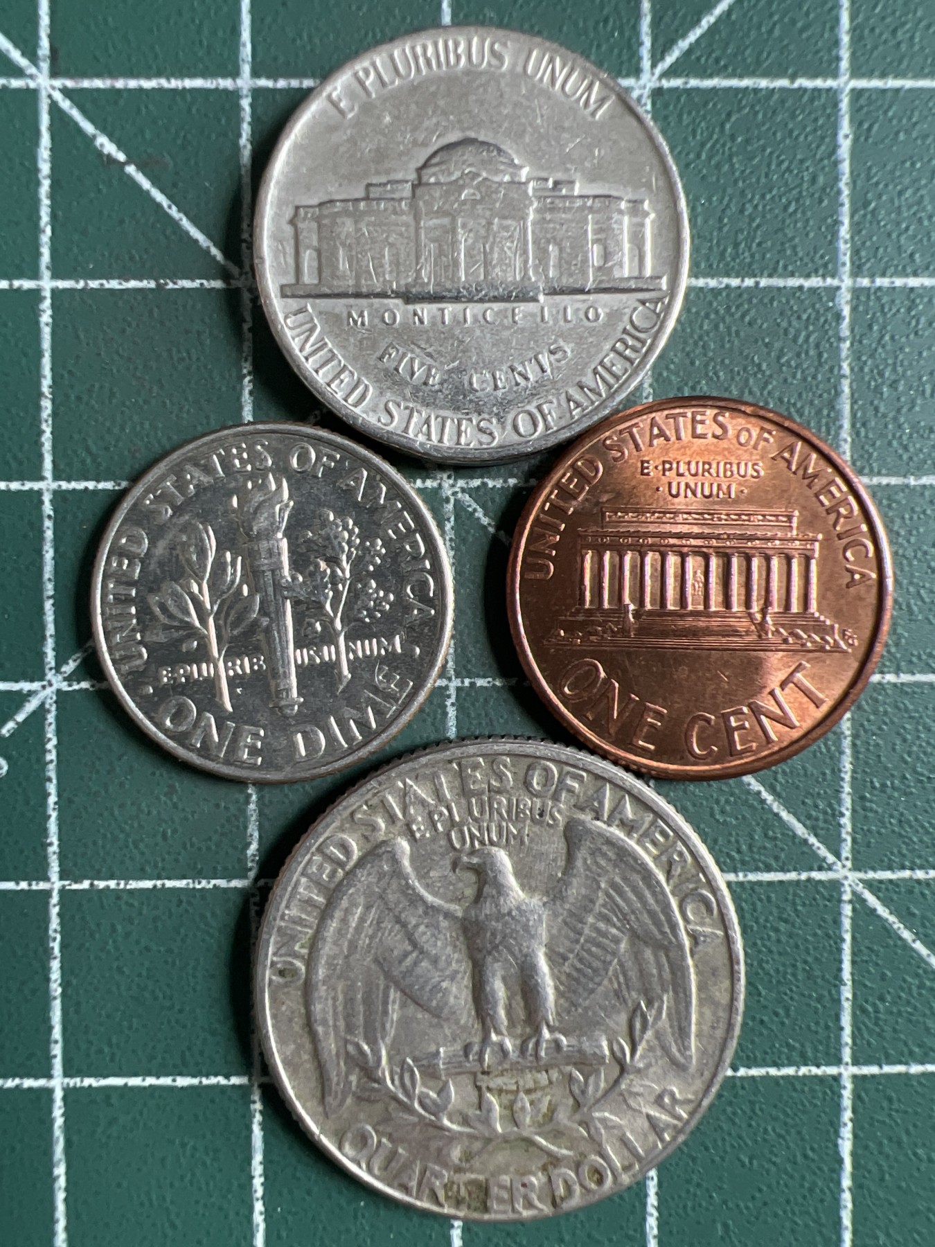 泡泡堂第371期  硬币专场 （无押金，捡漏，全场20包邮，偏远地区除外，接收代拍业务） 美国四枚