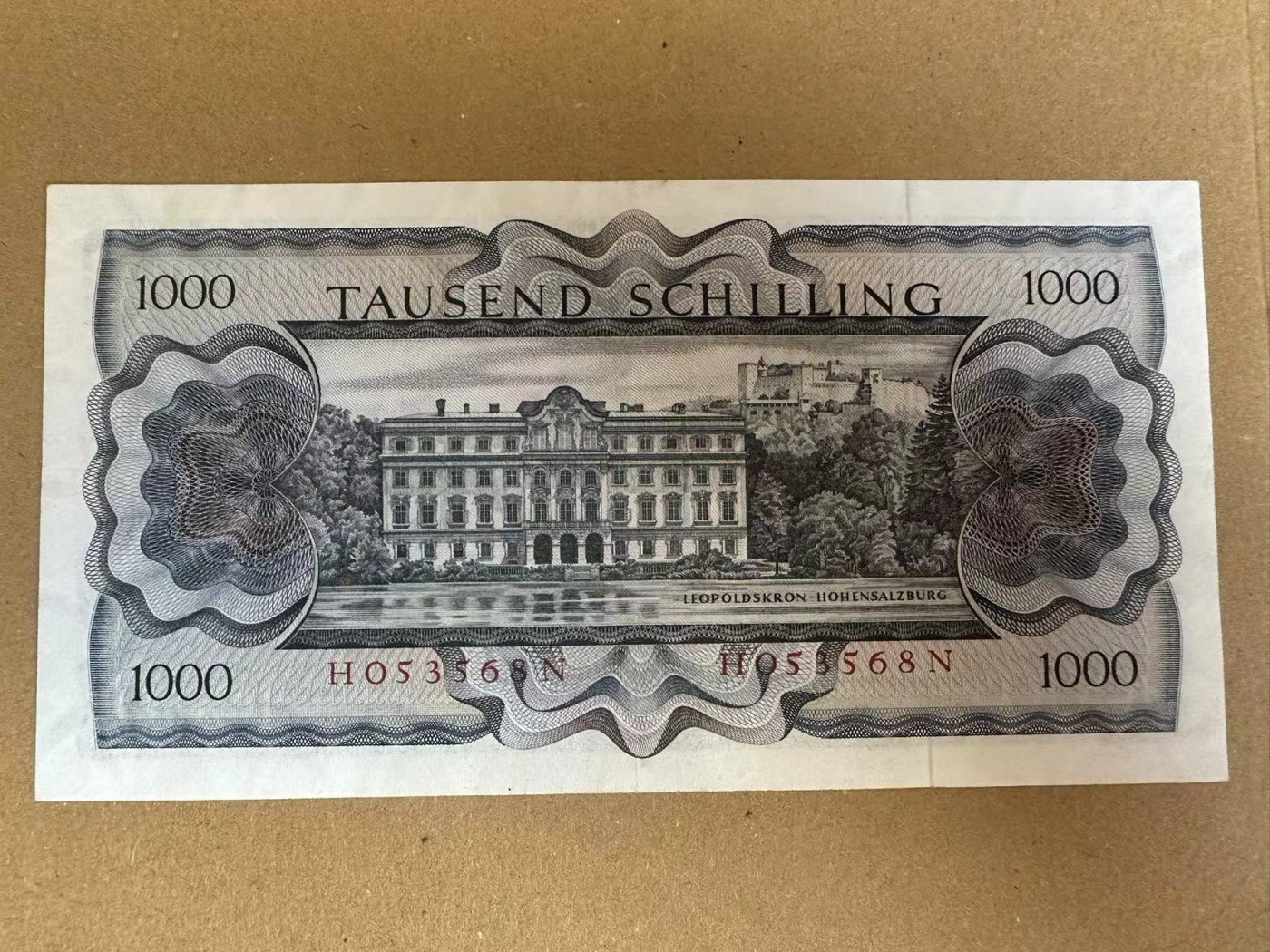 【Blue Auction】✨世界纸币精拍第354期——布克哈特【精】 奥地利 1966年1000先令 苏特纳 AU品相