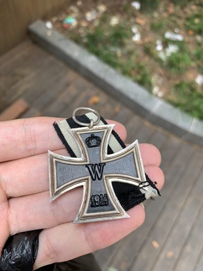 8月5号晚8点德章奥匈奖章专场 - 一战蒂德1914版铁十字，厂标Fr 