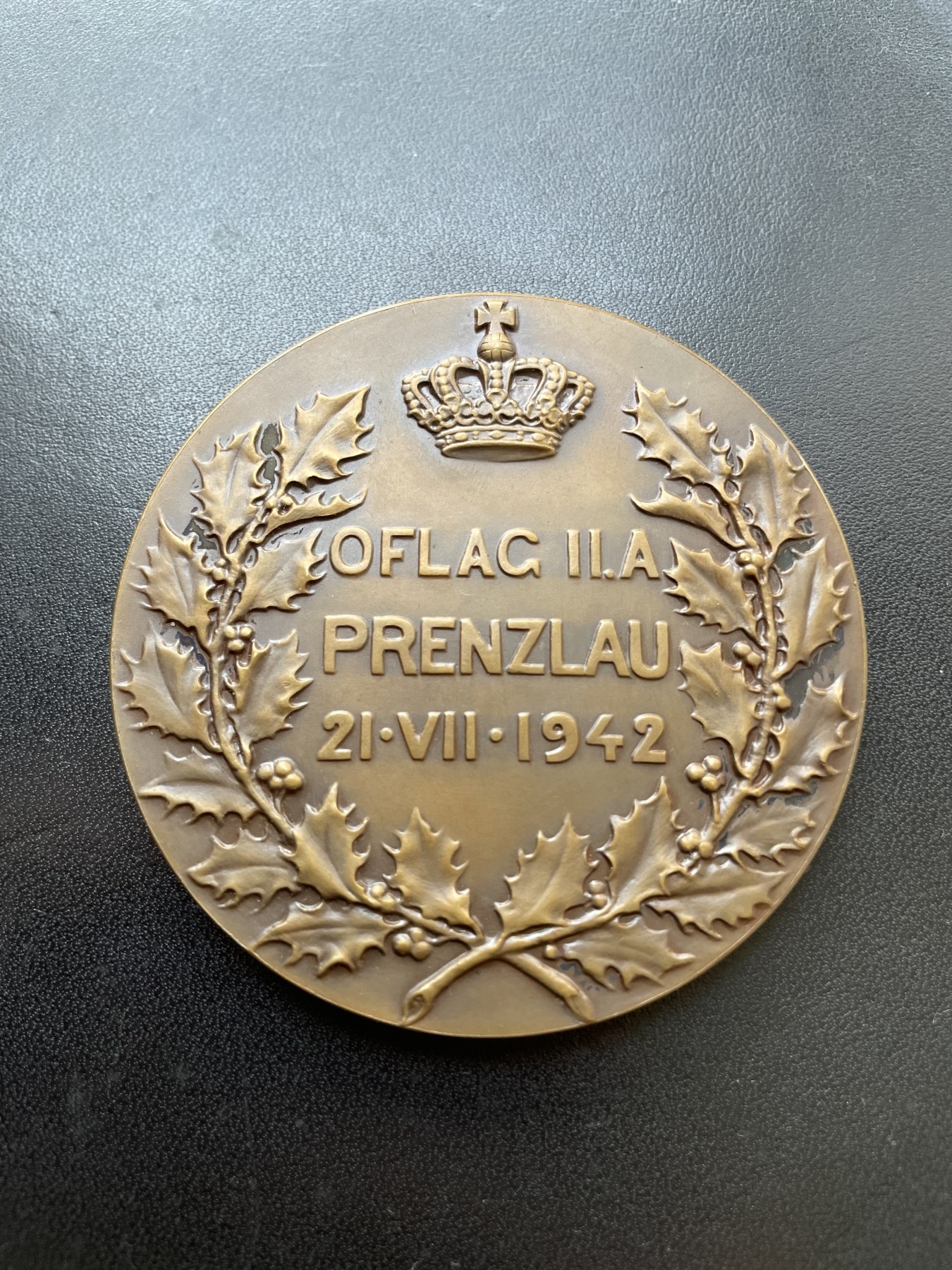 「木头集藏」章牌专场-第28期 比利时国王利奥波德三世大铜章 直径：70mm