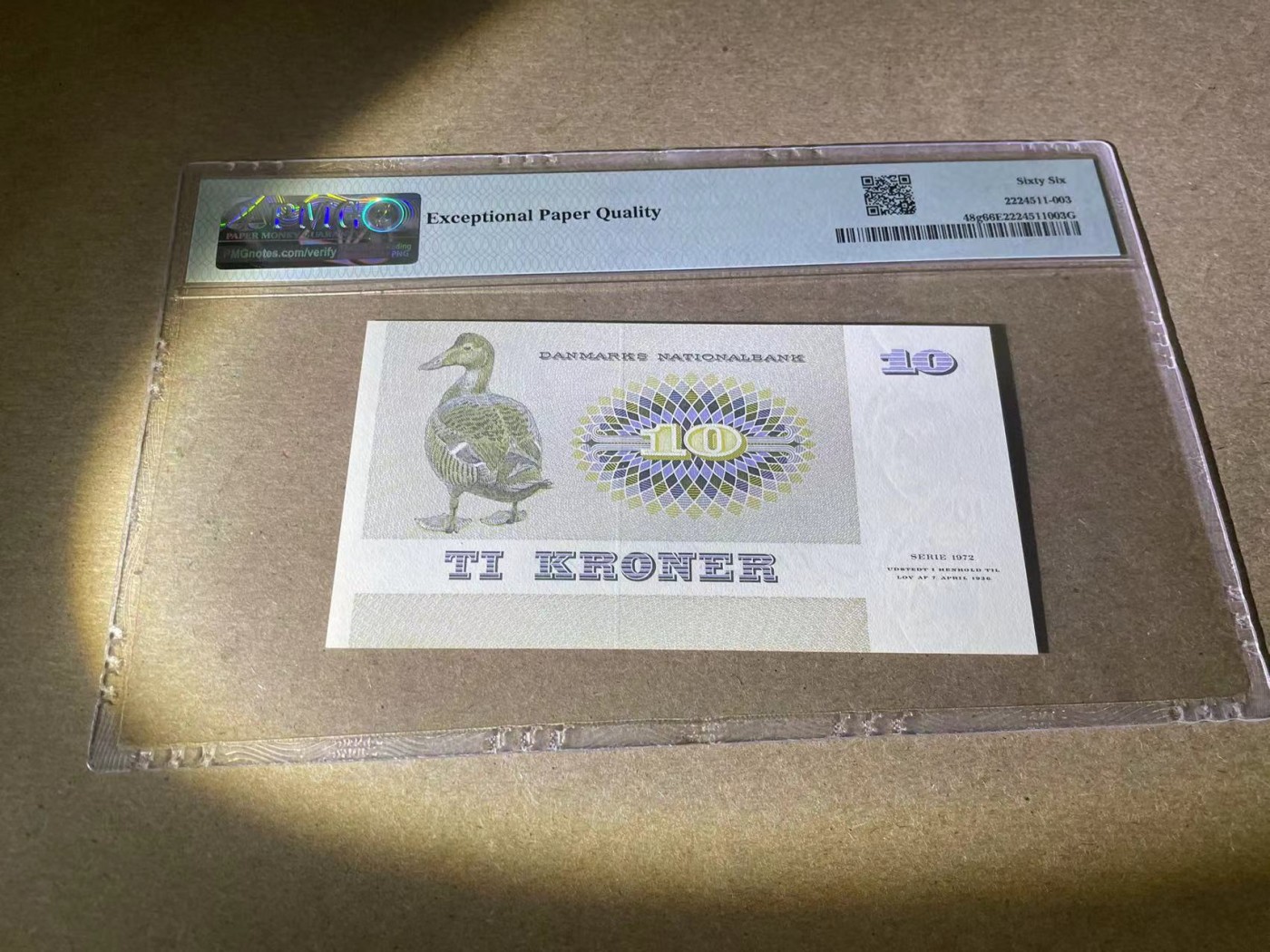 【Blue Auction】✨世界纸币精拍第354期——布克哈特【精】 【p48h】丹麦 1978年10克朗 PMG67EPQ 