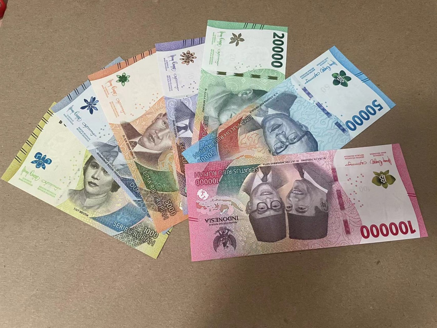 【Blue Auction】✨世界纸币精拍第354期——布克哈特【精】 【一组7张尾2同全套AAA首发】印尼 新版 1000-100000卢比一组 全新UNC