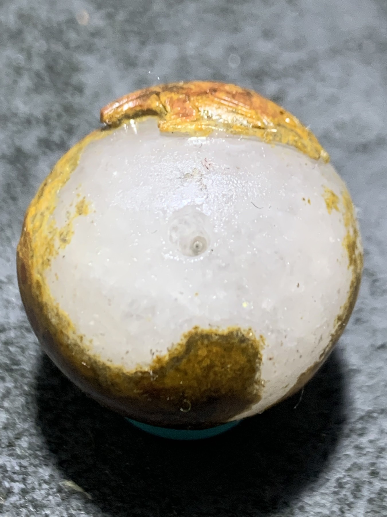 精美冰飘亚光原皮战国红玛瑙手工俏色巧雕富贵有余随形珠一个