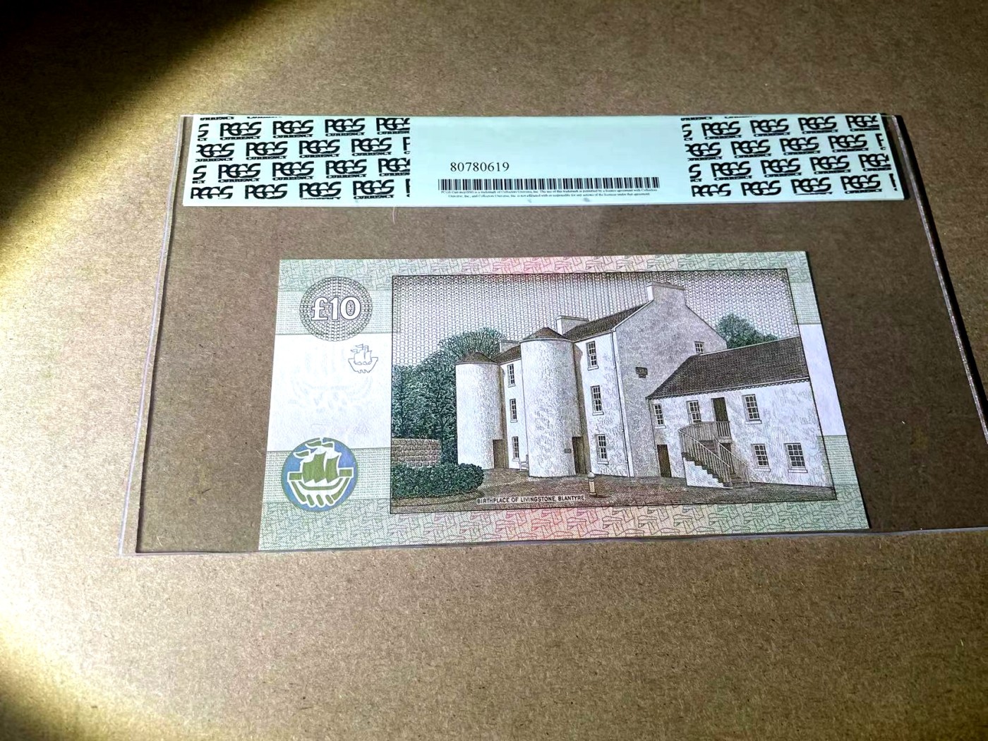 【Blue Auction】✨世界纸币精拍第354期——布克哈特【精】 【世界名家Rickey旧藏】苏格兰 1996年10镑 PCGS58EPQ 绿标