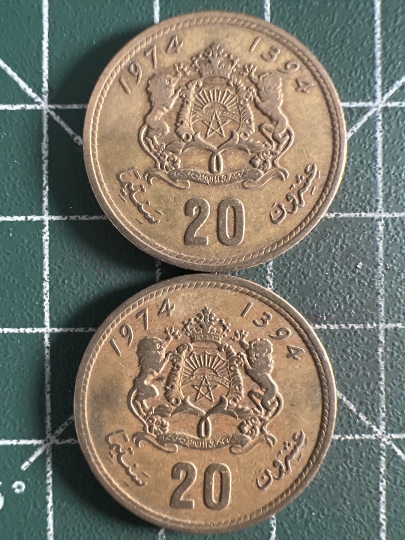 泡泡堂第371期  硬币专场 （无押金，捡漏，全场20包邮，偏远地区除外，接收代拍业务） 摩洛哥20  两枚