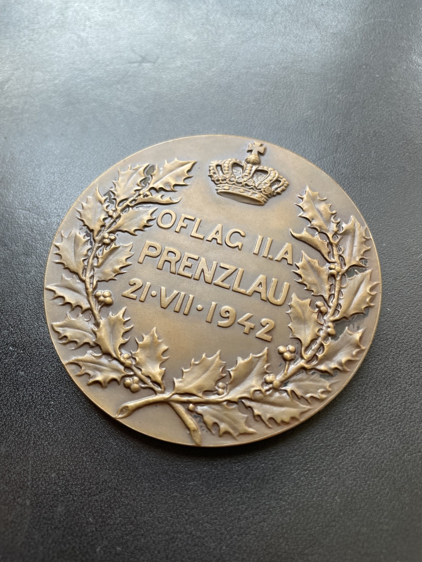 「木头集藏」章牌专场-第28期 比利时国王利奥波德三世大铜章 直径：70mm