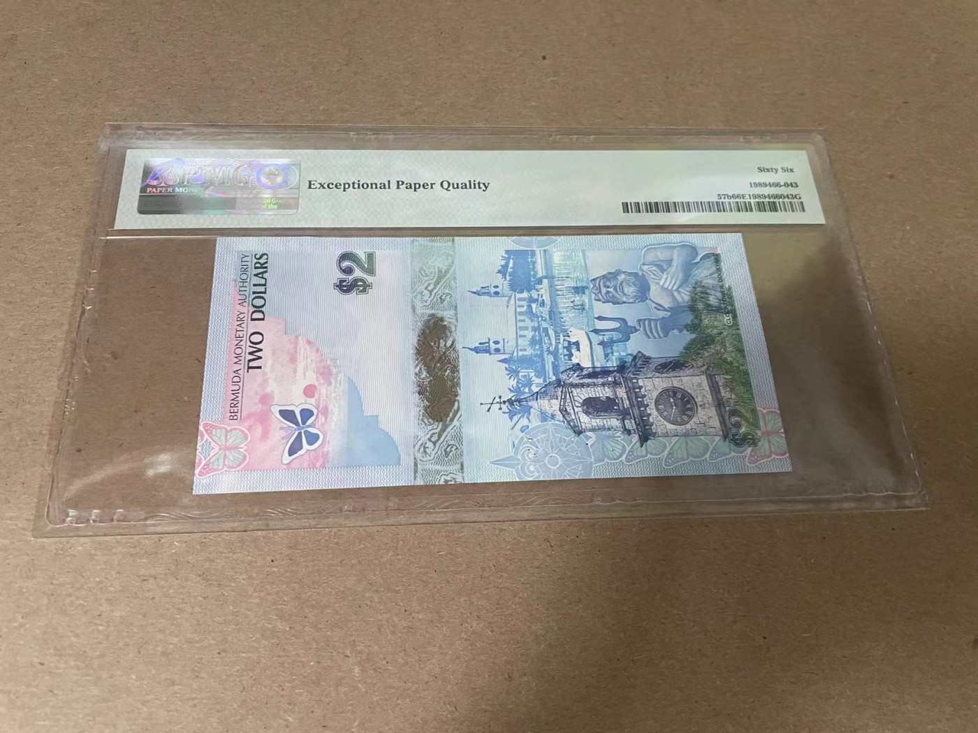 【Blue Auction】✨世界纸币精拍第354期——布克哈特【精】 【888豹子号 A1冠获奖钞】百慕大 2009年2元 PMG66EPQ 