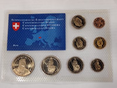 【币不可少】布加迪🐬~世界钱币拍卖/第10期    - 瑞士🇨🇭套币 8枚