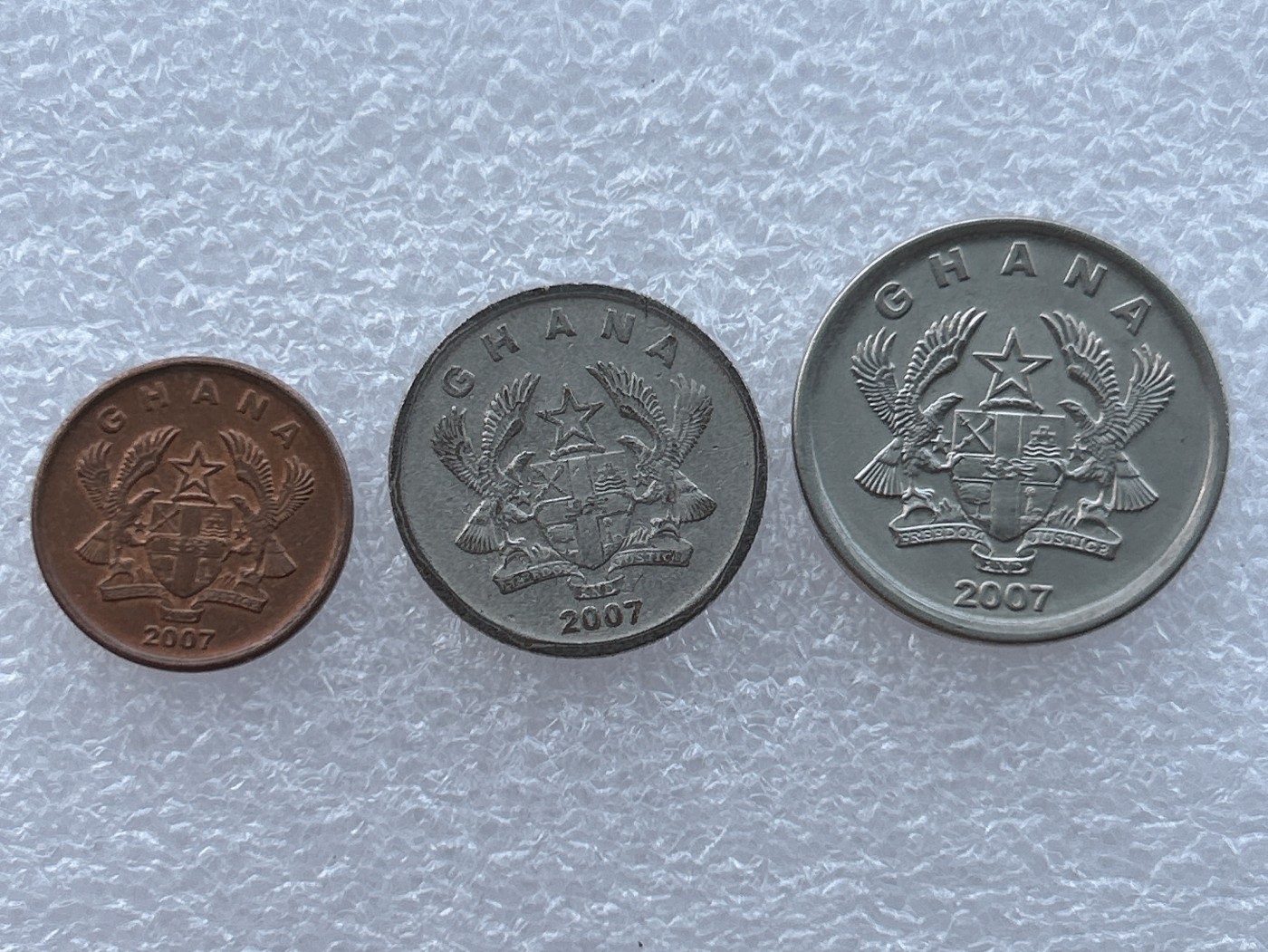 全场一元起拍 世界钱币散币场 第14期 2007年加纳硬币