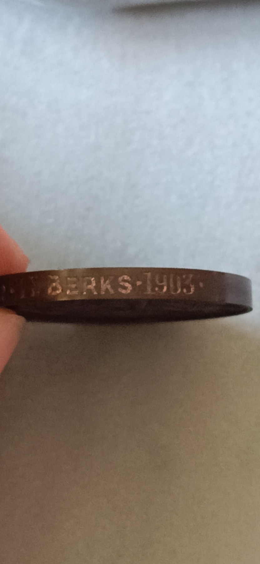 “China 中国”--英国皇家伯克郡团奖章专场 1903 年国家步枪联盟授予 皇家伯克郡团士官 32mm