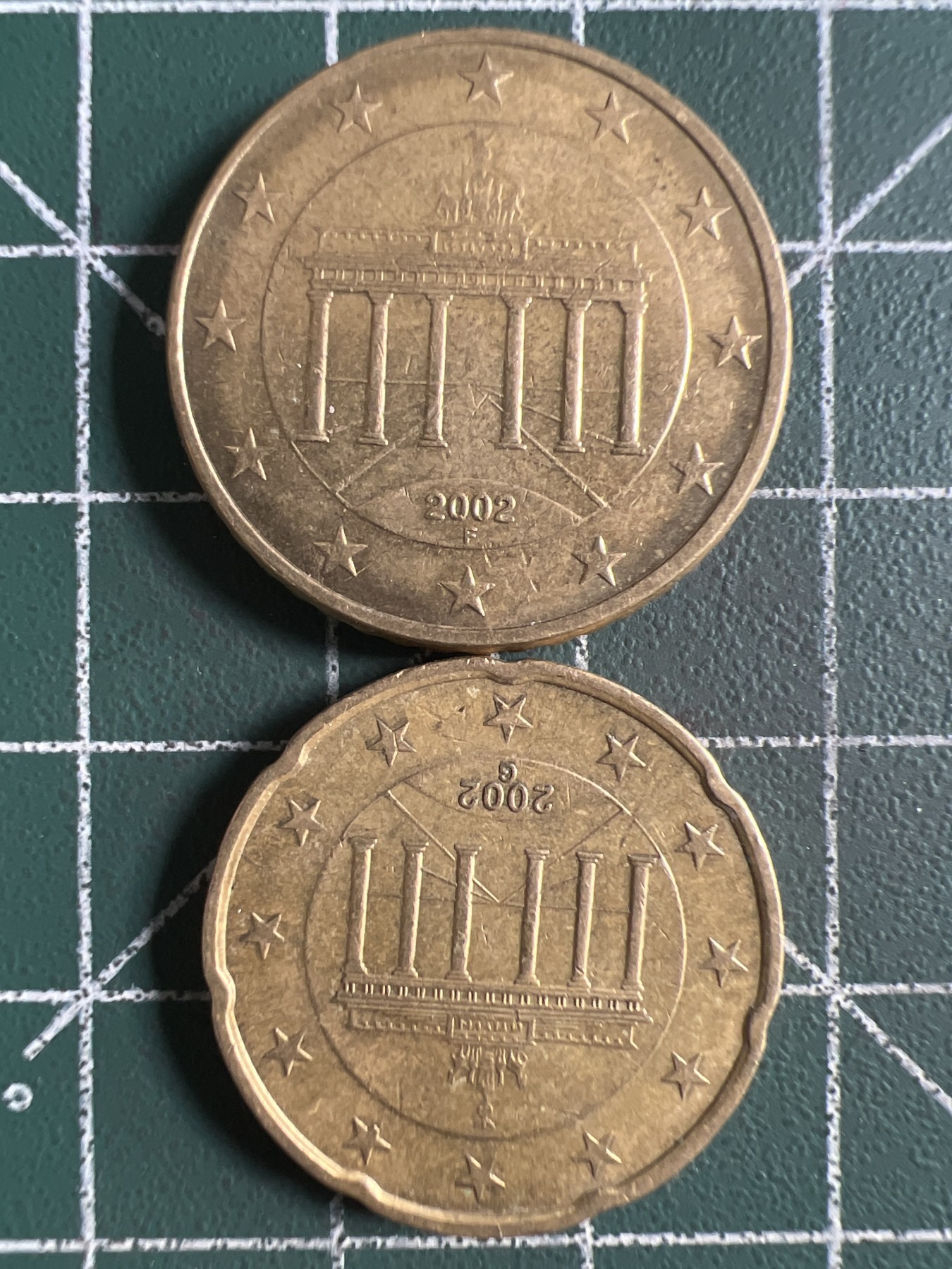 第406期 硬币专场 （无押金，捡漏，全场20包邮，偏远地区除外，接收代拍业务） 德国20/50欧分两枚