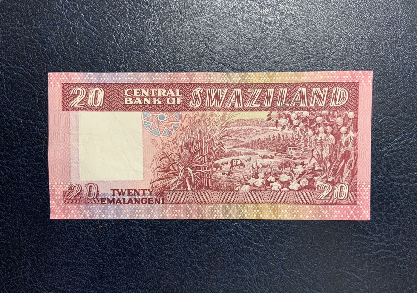 收藏联盟Quantum Auction 第279期拍卖  斯威士兰1986年20玛兰吉尼 品相AU- 首发A冠 最高面值 