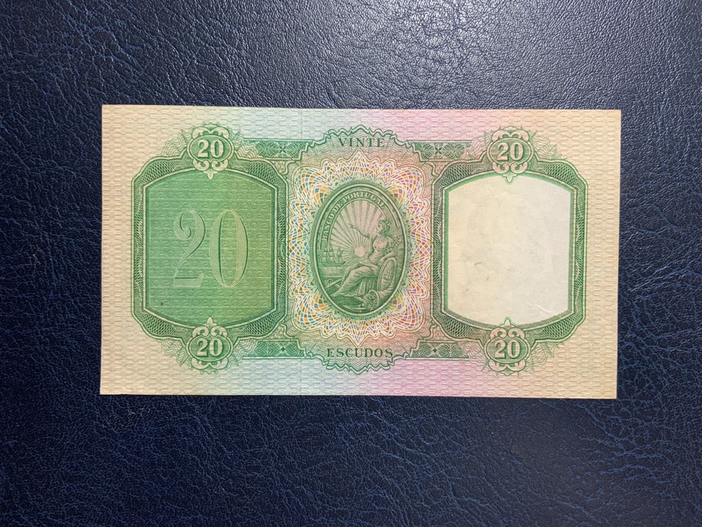 收藏联盟Quantum Auction 第279期拍卖  葡萄牙1951年20埃斯库多 品相如图 早期大票幅