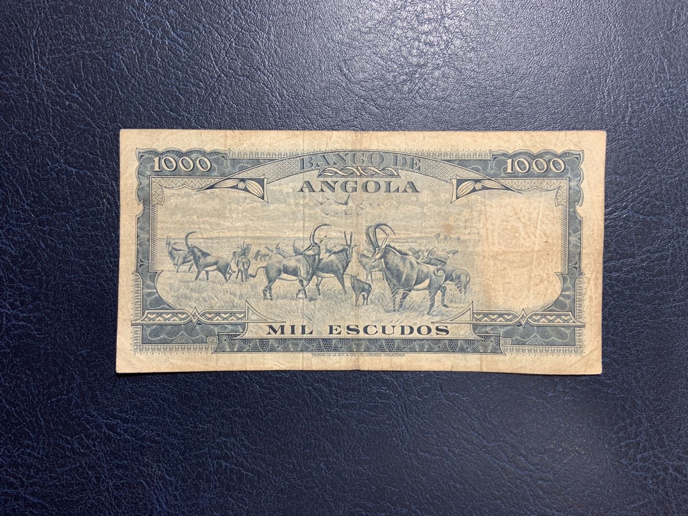 收藏联盟Quantum Auction 第279期拍卖  安哥拉1970年1000埃斯库多 品相如图 最大面值 稀少