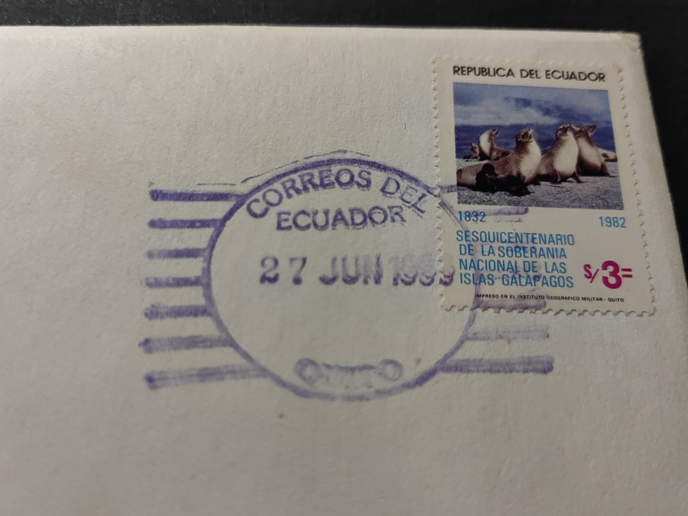 中外邮票+首日封+旧书籍.专场（精品） 富兰克林造币厂认证（厄瓜多尔邮票+货币邮封）